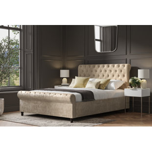 Wayfair sleigh store bed king